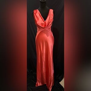 Vince Camuto Red Satin Gown